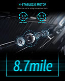 OVICX Q2S Folding Portable Treadmill Compact for Small Spaces 3.0HP 300 lbs Gray