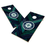 Seattle Mariners Cornhole Board Set - Herringbone Design