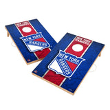 Vintage New York Rangers Solid Wood 2x4 Cornhole Set