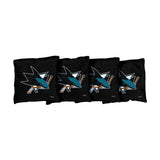 San Jose Sharks Black Cornhole Bags