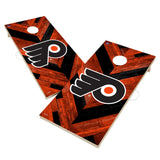 Philadelphia Flyers Cornhole Board Set - Herringbone Design