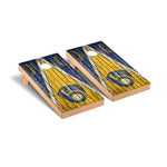 Milwaukee Brewers Cornhole Board Set - Triangle Weathered Version