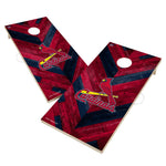 St. Louis Cardinals Cornhole Board Set - Herringbone Design