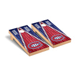 Montreal Canadiens Cornhole Board Set - Triangle Weathered Version