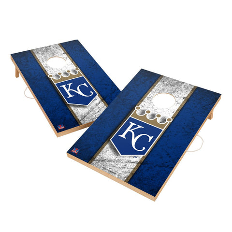 Vintage Kansas City Royals Solid Wood 2x4 Cornhole Set