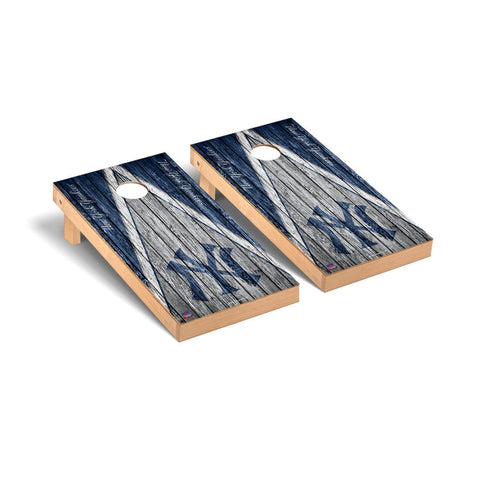 New York Yankees Cornhole Board Set - Triangle Weathered Version