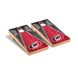 Carolina Hurricanes Cornhole Board Set - Triangle Weathered Version