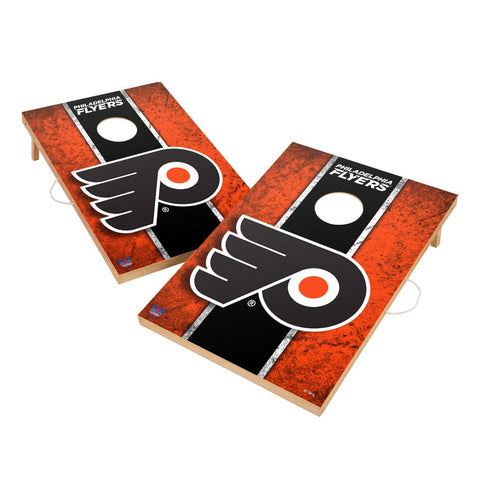 Vintage Philadelphia Flyers Solid Wood 2x4 Cornhole Set