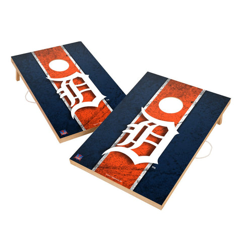 Vintage Detroit Tigers Solid Wood 2x4 Cornhole Set