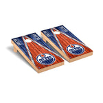 Edmonton Oilers Cornhole Board Set - Triangle Weathered Version