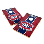 Vintage Montreal Canadiens Solid Wood 2x4 Cornhole Set