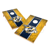 Vintage Nashville Predators Solid Wood 2x4 Cornhole Set