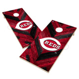 Cincinnati Reds Cornhole Board Set - Herringbone Design