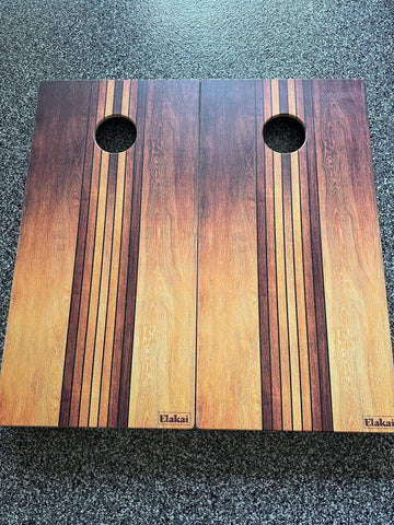 Scratch & Dent - Elakai Retro Woody All-Weather Cornhole Boards