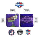 Hapy Hour Purple Cornhole Bags - Professional Rapter 5.5