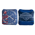 Not Fearful Men 1776 Blue Cornhole Bags - Professional Rapter 5.5