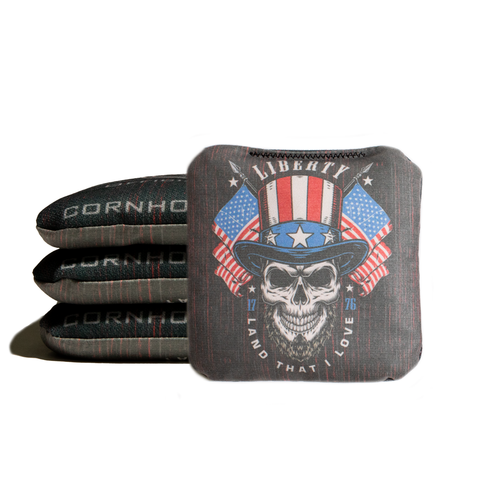 Land that I Love Black Cornhole Bags - Professional Rapter 5.5