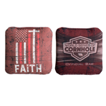 Faith Flag Red Cornhole Bags - Professional Rapter 5.5