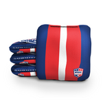 Classic Stripes Cornhole Bags - Navy | Red | White - Professional Rapter 5.5