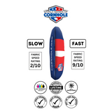 Classic Stripes Cornhole Bags - Navy | Red | White - Professional Rapter 5.5