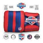 Classic Stripes Cornhole Bags - Red | Navy - Professional Rapter 5.5