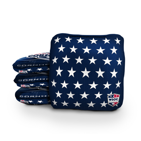 Patriotic Stars Cornhole Bags - Professional Rapter 5.5