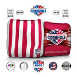 Patriotic Stripes Cornhole Bags - Professional Rapter 5.5