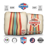 Retro Stripes Cornhole Bags - Professional Rapter 5.5