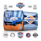 67' Camaro Blue Cornhole Bags - Professional Rapter 5.5