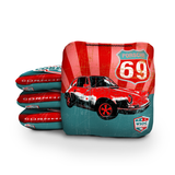 69' Porsche Red Cornhole Bags - Professional Rapter 5.5