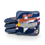 P-51 Mustang Blue Cornhole Bags - Professional Rapter 5.5