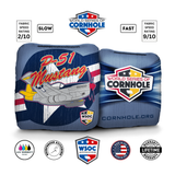 P-51 Mustang Blue Cornhole Bags - Professional Rapter 5.5