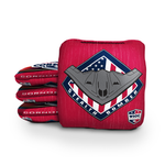 Stealth Bomber Red Cornhole Bags - Professional Rapter 5.5