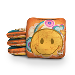 Hippy Love Orange Cornhole Bags - Professional Rapter 5.5