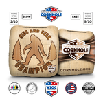 Sasquatch Hide and Seek Tan Cornhole Bags - Professional Rapter 5.5