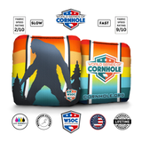 Retro Sasquatch Cornhole Bags - Professional Rapter 5.5