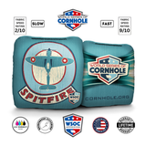 Spitfire Blue Cornhole Bags - Professional Rapter 5.5