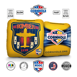 Vintage American Bomber Yellow Cornhole Bags - Professional Rapter 5.5