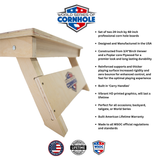 Retro USA Stripes Cornhole Boards - WSOC Runway Series