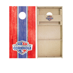 Red and Blue Stripes Cornhole Boards - WSOC Runway Series