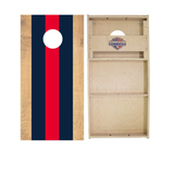 Navy and Red Classic Stripes Cornhole Boards - WSOC Runway Series