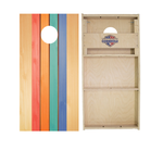 Retro Colored Stripes Cornhole Boards - WSOC Runway Series