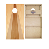 Wood Triangle Cornhole Boards - WSOC Runway Series