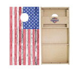 American Flag Light Cornhole Boards - WSOC Runway Series