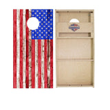 American Flag Cornhole Boards - WSOC Runway Series