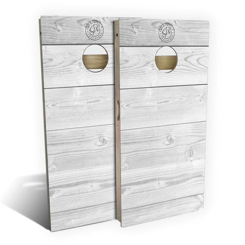 Scratch & Dent - Rustic White Cornhole Board Wraps