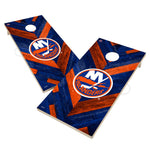 New York Islanders Cornhole Board Set - Herringbone Design