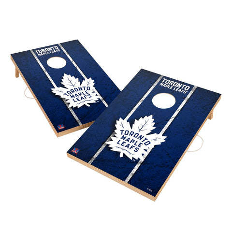 Vintage Toronto Maple Leafs Solid Wood 2x4 Cornhole Set