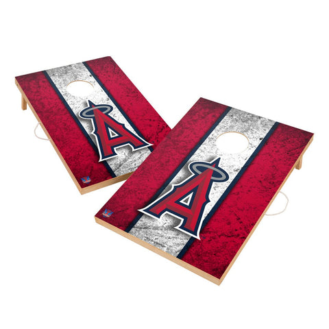 Vintage Los Angeles Angels Solid Wood 2x4 Cornhole Set