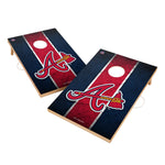 Vintage Atlanta Braves Solid Wood 2x4 Cornhole Set